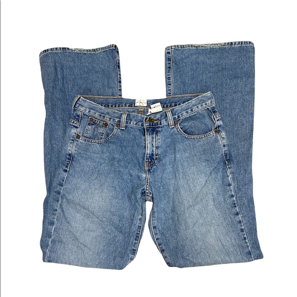 Vintage Calvin Klein Low rise flare jeans light Sandblast size 7x33